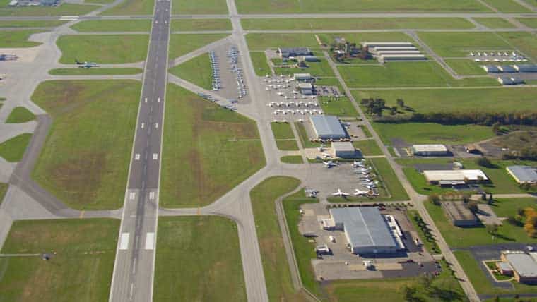 Aerial of South Bend Airport
