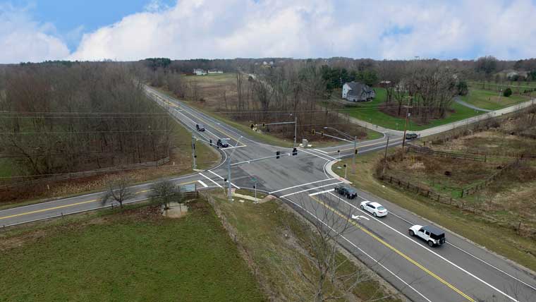 Drone flight of intersection design project