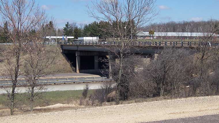 I-94 overpass structure pre-construction