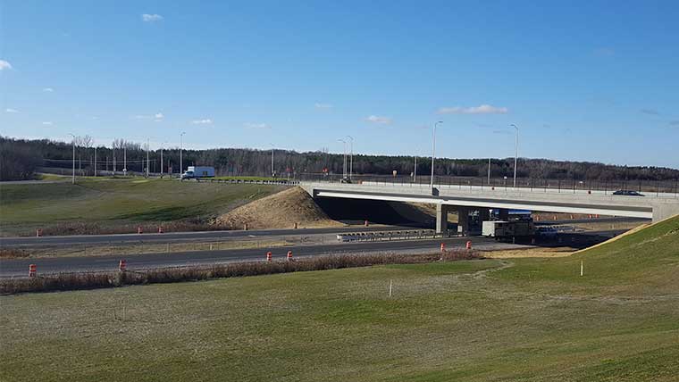 I-94 overpass structure in St. Croix