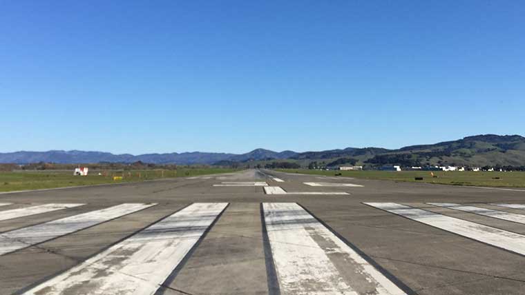 Napa Valley Airport runway pre-construction