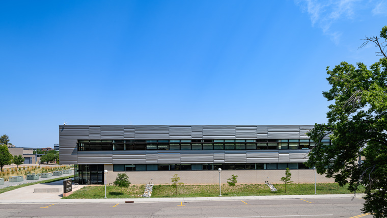 Exterior of University of Colorado Anschutz Campus Safety Building