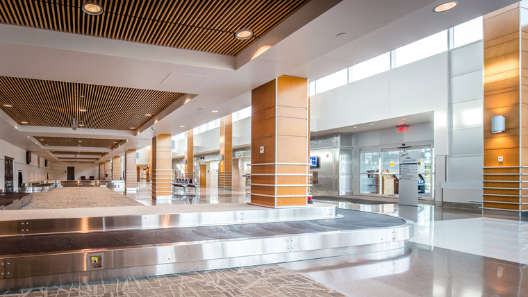 Central Wisconsin Airport program management architectural interior baggage claim