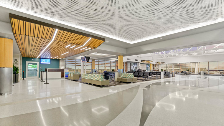 passenger area at Fort Wayne International Airport