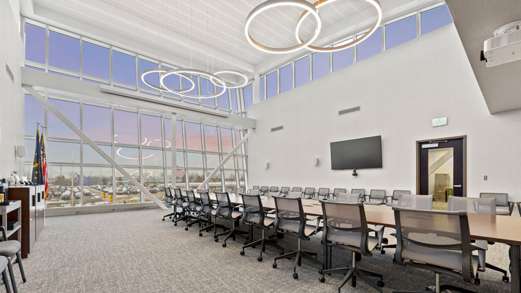 a conference room at Fort Wayne International Airport