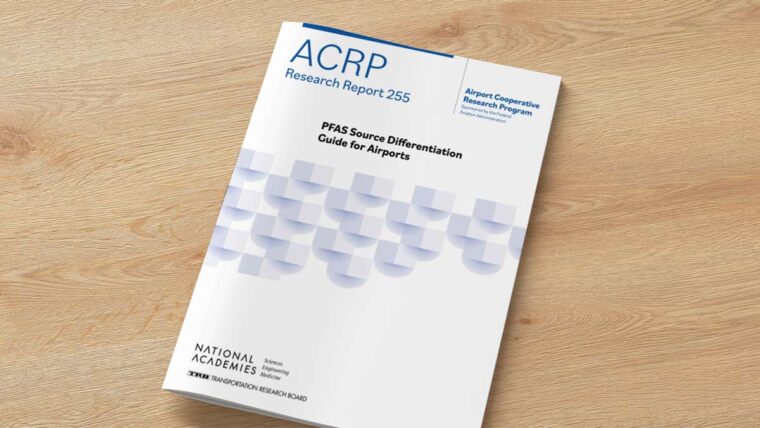 the acrp report on a wooden desk