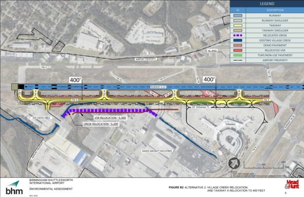 Draft plan set of preferred alternative for BHM Taxiway A Relocation