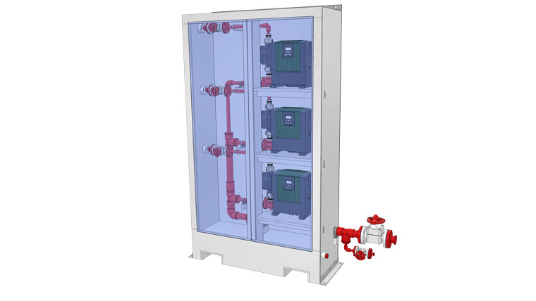 rendering of the sulfuric acid cabinet