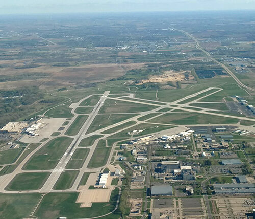 Aerial of Dane County Airport