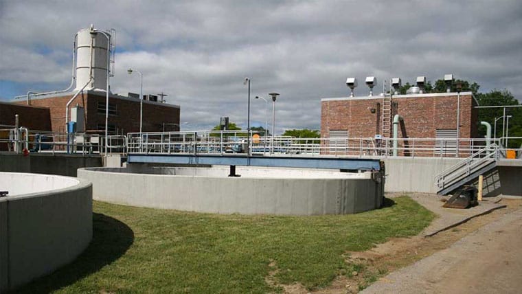 Exterior of Hasting Water and Wastewater Treatment plant