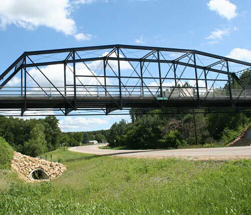 Sideview of Gateway Trail Bridge