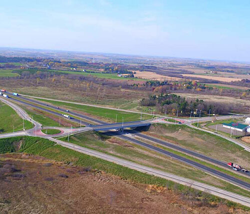 I-94 and CTH T interchange in St. Croix
