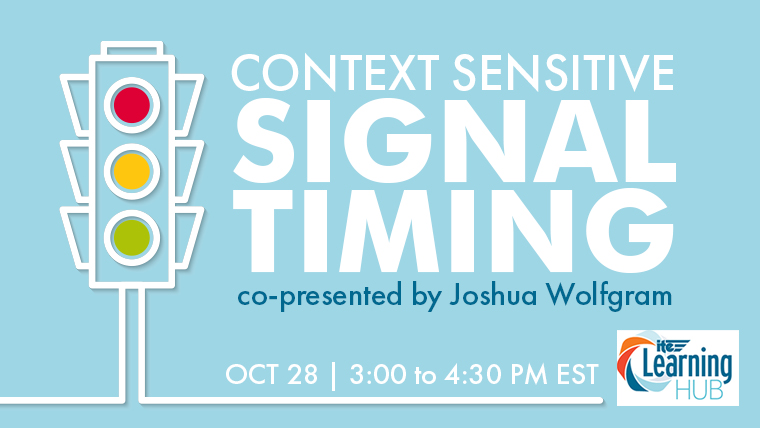 Context Sensitive Signal Timing Webinar banner