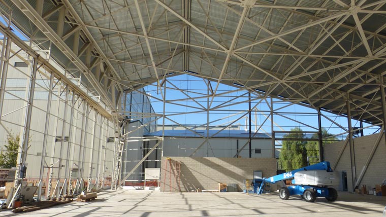 March ARB maintenance hangar during construction
