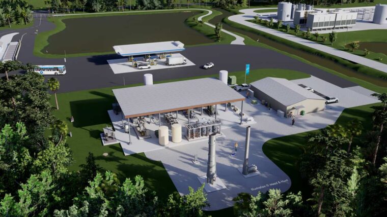 aerial view of the nopetro facility