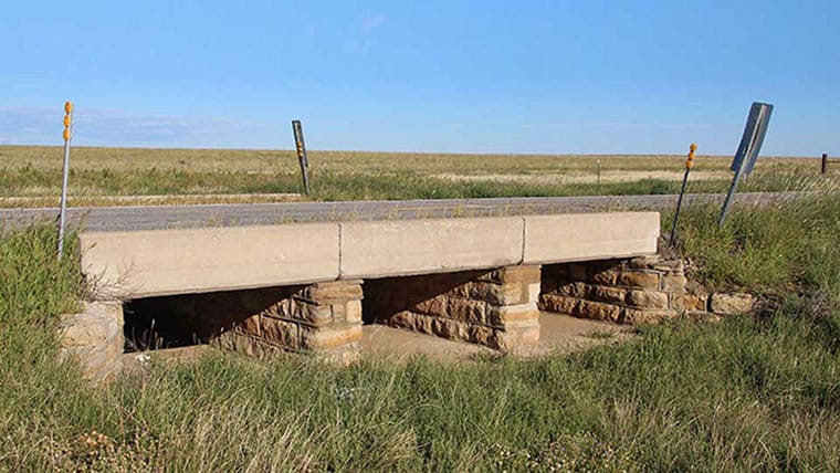 Multi-span bridge on Oklahoma Depression-Era Bridges Inventory