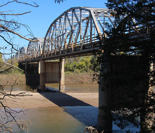 SH 78 bridge sideview from ground