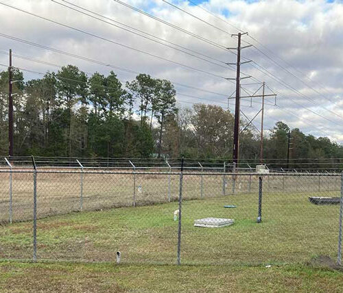 Fenced in utility area off US 176