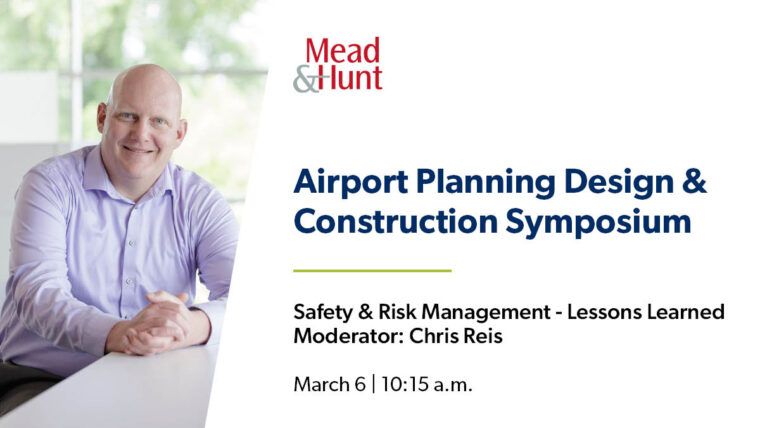 headshot of Chris Reis with information about his session at the Airport Planning Design & Construction Symposium