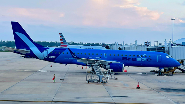 blue Breeze airplane