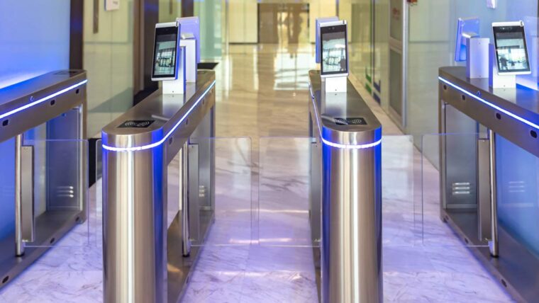 Contactless access control system in a modern building