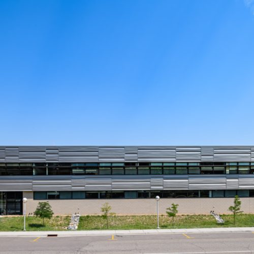 Exterior of University of Colorado Anschutz Campus Safety Building