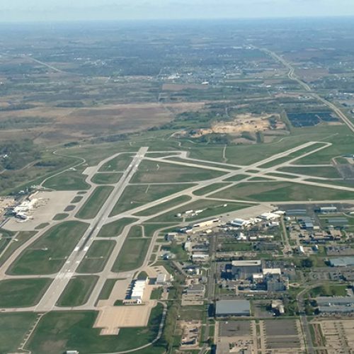 Aerial of Dane County Airport