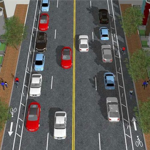 Eastern downtown cycle track alternative to add bike lanes