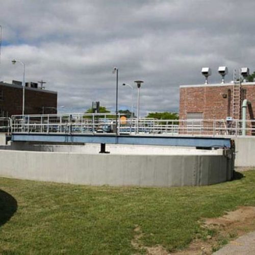 Exterior of Hasting Water and Wastewater Treatment plant