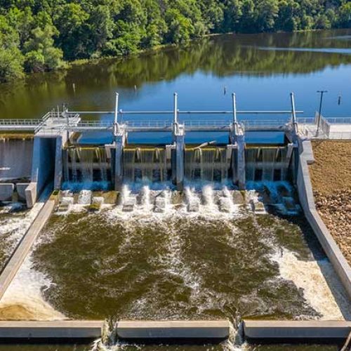 Little Falls Dam in action
