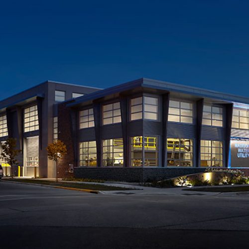 Madison-Water-Utility-Building-Exterior-Night