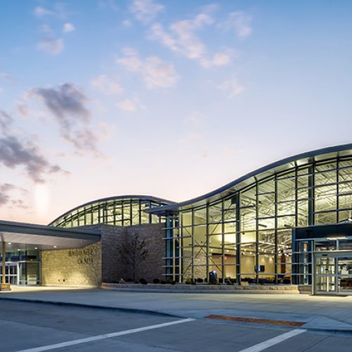 Manhattan Regional Airport terminal exterior