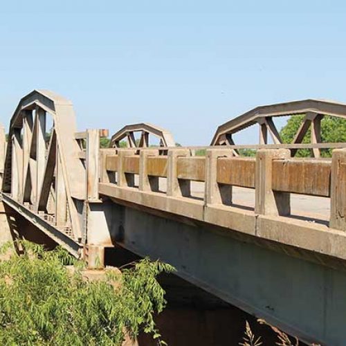 Red River historic bridge