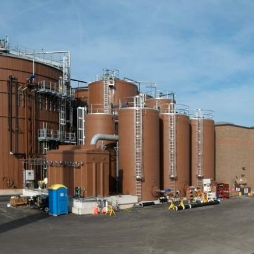 exterior view of waste to energy facility