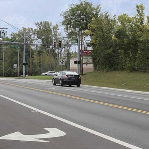 Ohio intersection safety improvements new turn lanes