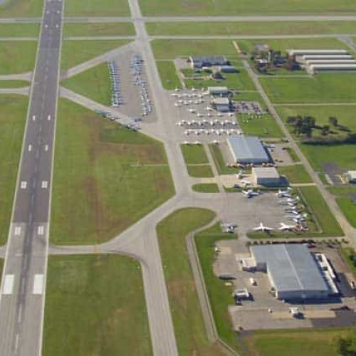 Aerial of South Bend Airport