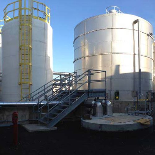 large wastewater tanks