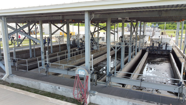 covered wastewater facility
